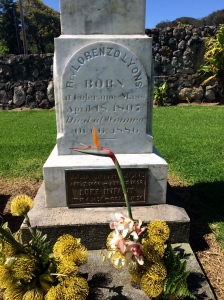 Lorenzo Lyons grave, Waimea, Hawaii
